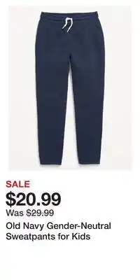 Old Navy Old Navy Gender-Neutral Sweatpants for Kids offer