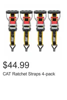 Costco CAT Ratchet Straps 4-pack offer