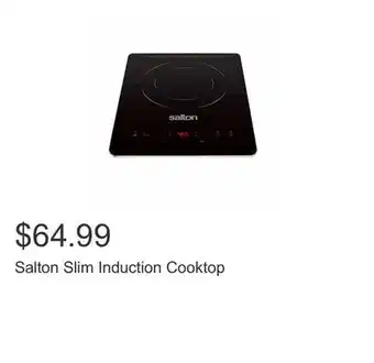 Costco Salton Slim Induction Cooktop offer