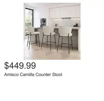 Costco Amisco Camilla Counter Stool offer