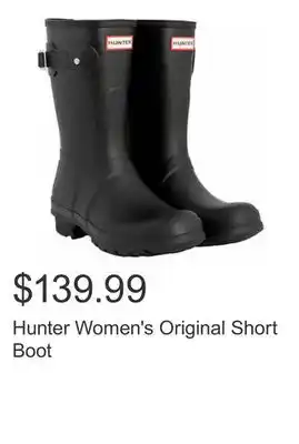 Costco Hunter Women's Original Short Boot offer