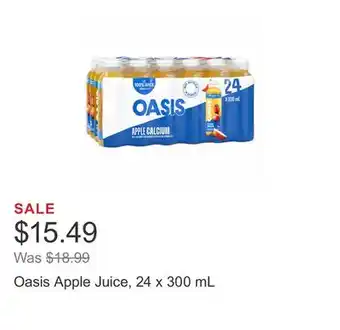 Costco Oasis Apple Juice, 24 x 300 mL offer