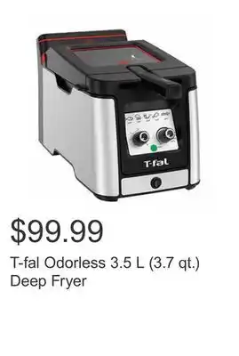 Costco T-fal Odorless 3.5 L (3.7 qt.) Deep Fryer offer