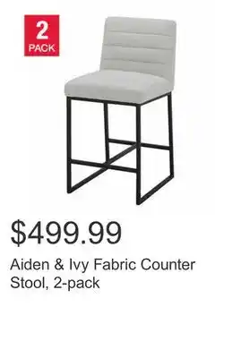 Costco Aiden & Ivy Fabric Counter Stool, 2-pack offer