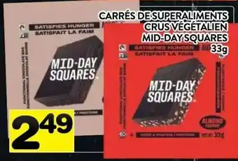 Supermarché PA CARRES DE SUPERALIMENTS CRUS VEGETALIEN MID-DAY SQUARES offer