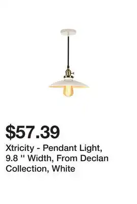 Newegg Xtricity - Pendant Light, 9.8 '' Width, From Declan Collection, White offer