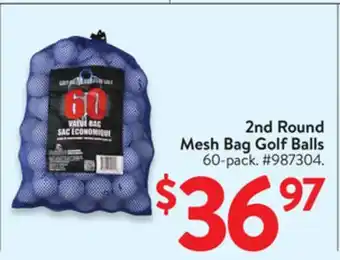 Walmart 2nd Round Mesh Bag Golf Balls offer