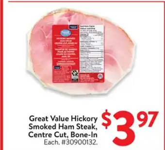 Walmart Great Value Hickory Smoked Ham Steak offer
