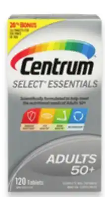 Walmart Centrum Select Essentials Multivitamins offer