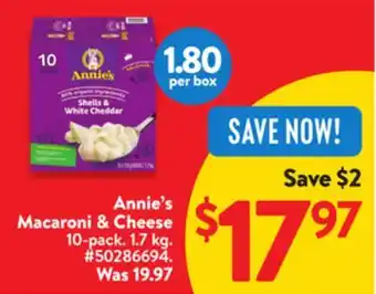 Walmart Annie's Macaroni & Cheese offer