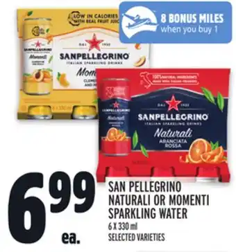 Metro SAN PELLEGRINO NATURALI OR MOMENTI SPARKLING WATER offer