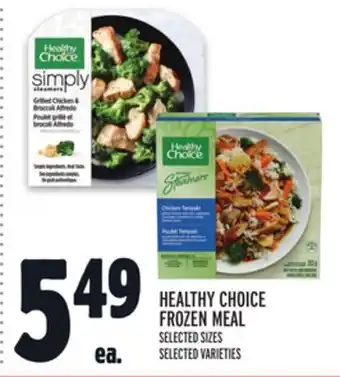 Metro HEALTHY CHOICE FROZEN MEAL offer