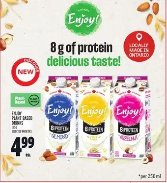 Metro ENJOY PLANT BASED DRINKS offer