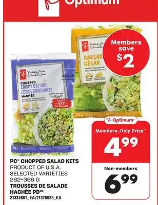 Independent Grocer PC CHOPPED SALAD KITS, 282-369 G offer