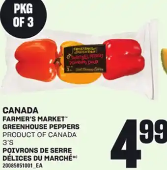 Independent Grocer FARMER'S MARKET GREENHOUSE PEPPERS, 3'S offer