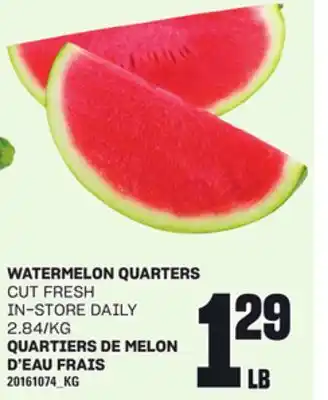 Independent Grocer WATERMELON QUARTERS offer