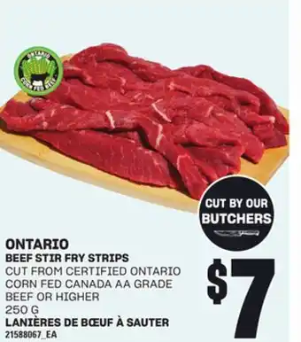 Independent Grocer BEEF STIR FRY STRIPS, 250 G offer