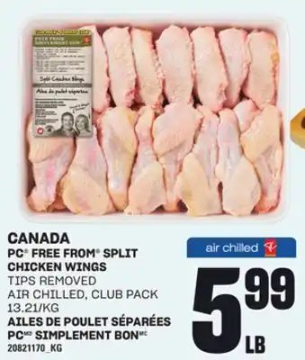 Independent Grocer PC FREE FROM SPLIT CHICKEN WINGS offer