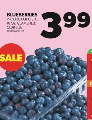 Real Canadian Superstore BLUEBERRIES, 18 OZ, CLAMSHELL offer