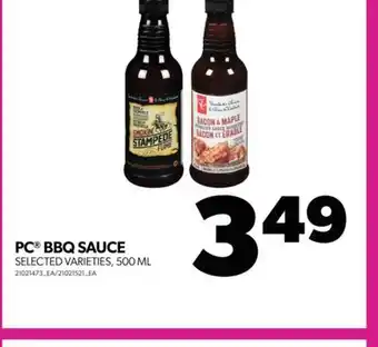 Real Canadian Superstore PC BBQ SAUCE, 500 ML offer