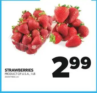 Real Canadian Superstore STRAWBERRIES, 1 LB offer