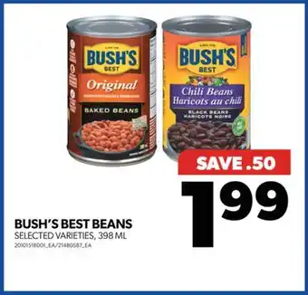 Real Canadian Superstore BUSH'S BEST BEANS, 398 ML offer