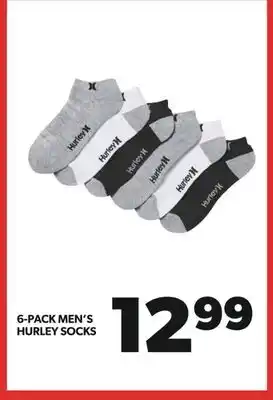 Real Canadian Superstore 6-PACK MEN'S HURLEY SOCKS offer