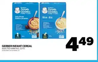 Real Canadian Superstore GERBER INFANT CEREAL, 227 G offer