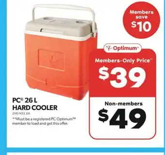 Real Canadian Superstore PC 26 L HARD COOLER offer