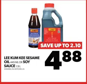 Real Canadian Superstore LEE KUM KEE SESAME OIL 445 ML OR SOY SAUCE 1.9 L offer