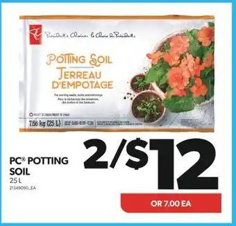Real Canadian Superstore PC POTTING SOIL, 25 L offer