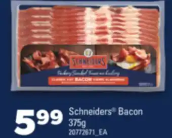 Real Canadian Superstore SCHNEIDERS BACON, 375g offer