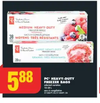 No Frills PC HEAVY-DUTY FREEZER BAGS, 10-38's offer