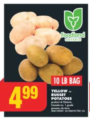 No Frills YELLOW or RUSSET POTATOES offer