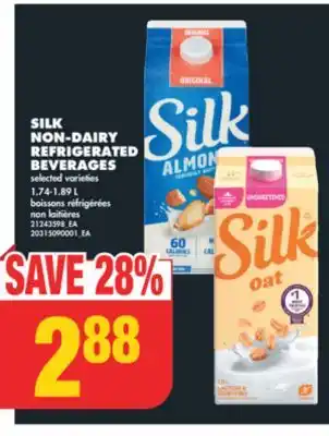 No Frills SILK NON-DAIRY REFRIGERATED BEVERAGES, 1.74-1.89 L offer