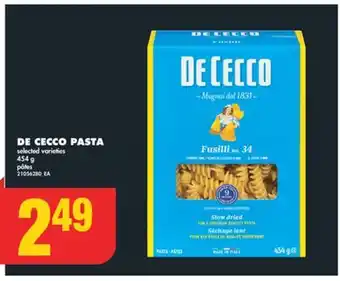 No Frills DE CECCO PASTA, 454 g offer