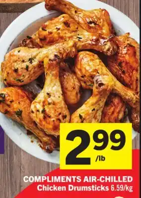 Foodland COMPLIMENTS AIR-CHILLED Chicken Drumsticks offer