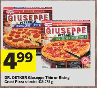 Foodland DR. OETKER Giuseppe Thin or Rising Crust Pizza selected 439-785 g offer