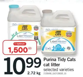 Fortinos PURINA TIDY CATS CAT LITTER, 2.72 kg offer