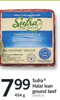 Fortinos SUFRA HALAL LEAN GROUND BEEF, 454 g offer