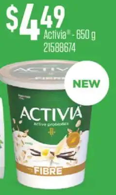 Fortinos Activia -650 G offer