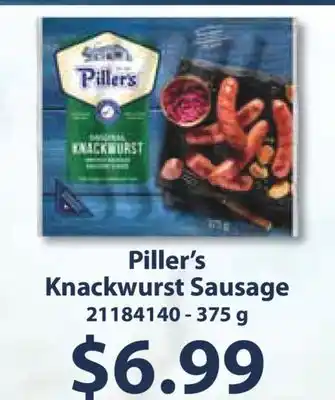 Fortinos PILLER'S KNACKWURST SAUSAGE, 375 G offer