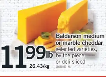 Fortinos BALDERSON MEDIUM OR MARBLE CHEDDAR offer