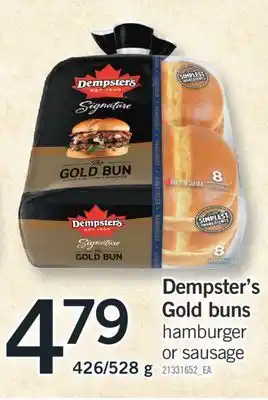Fortinos DEMPSTER'S GOLD BUNS, 426/528 g offer