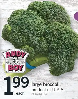 Fortinos large broccoli offer