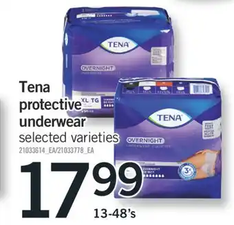 Fortinos TENA PROTECTIVE UNDERWEAR, 13-48's offer