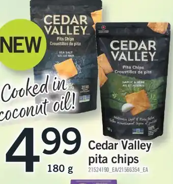 Fortinos CEDAR VALLEY PITA CHIPS, 180 G offer