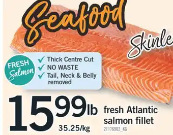 Fortinos FRESH ATLANTIC SALMON FILLET offer