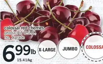 Fortinos COLOSSAL RED CHERRIES offer