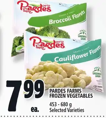 Metro PARDES FARMS FROZEN VEGETABLES offer